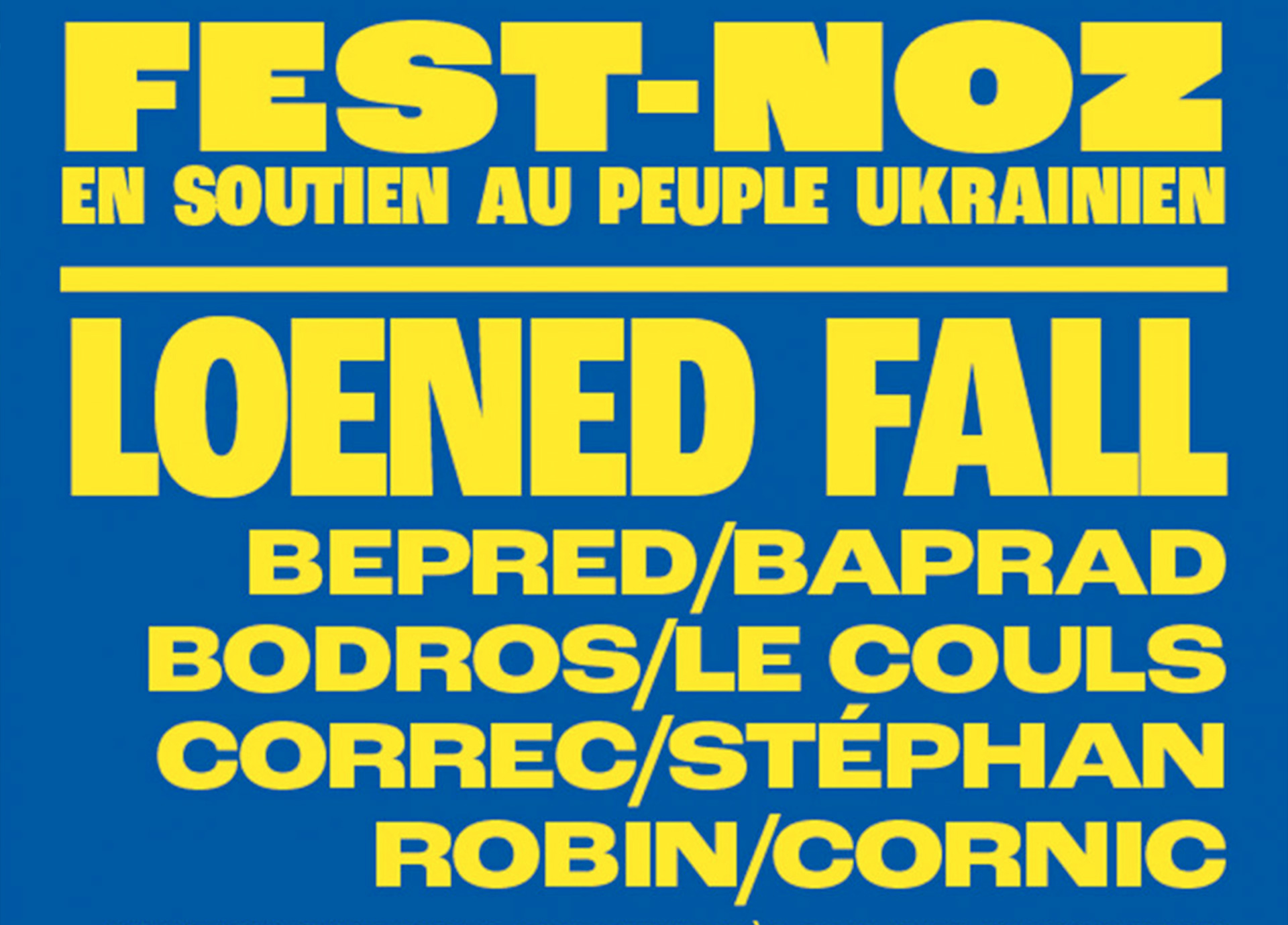 Fest-noz de soutien au peuple ukrainien - 10 novembre 2023